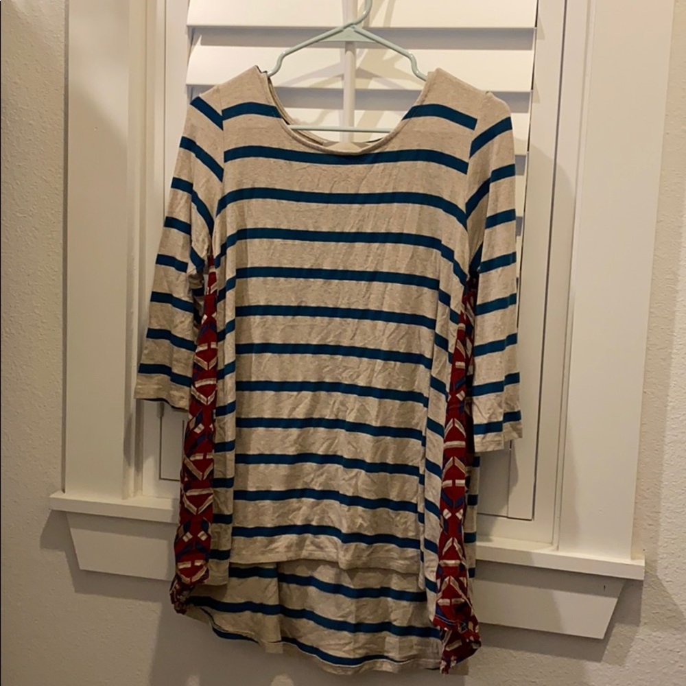 Anthropologie 3/4 sleeve top
